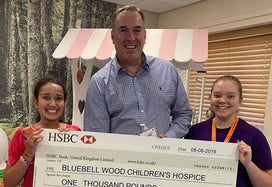 Bluebell Woods receives cheque from AYMES