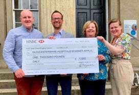 Picture of cheque handover
