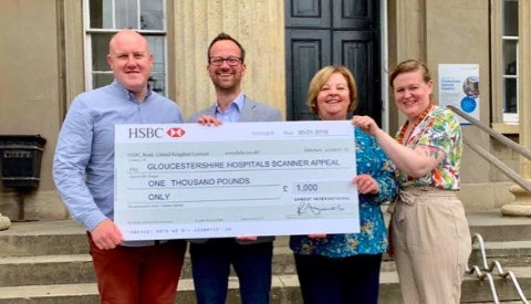 Picture of cheque handover