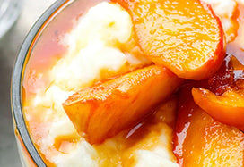 AYMES Peach rice pudding
