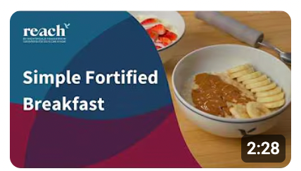 Fortified porridge recipe