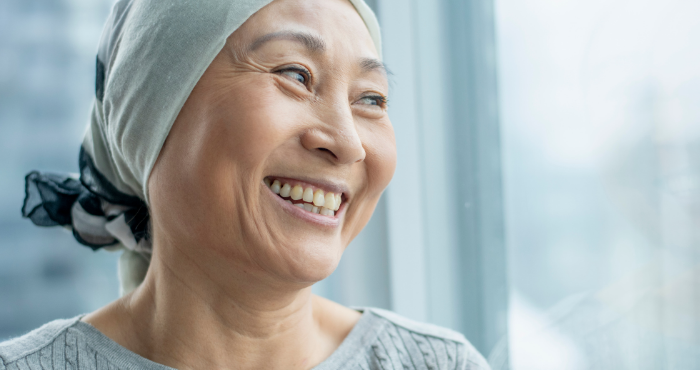 cancer patient smiling