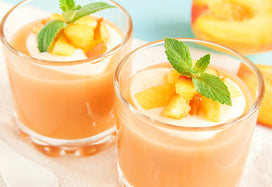 peach and almond smoothie